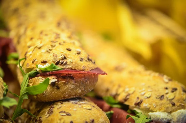 Tasty Fresh Italian Panini Starters — Stock Photo, Image