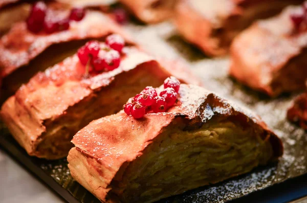 Varietà Delizie Dolci Perfette Una Colazione Uno Spuntino — Foto Stock