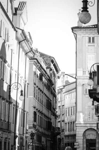 Nahaufnahme Der Italienischen Straßen Von Triest — Stockfoto