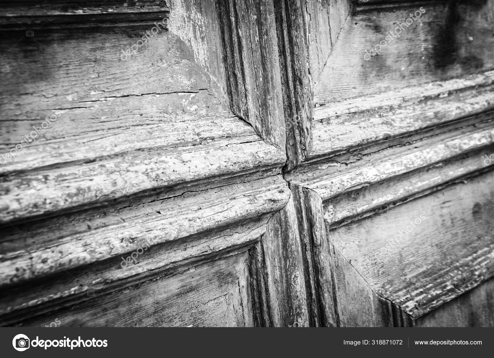 Ancient Doors Close Historical Streets Stock Photo by