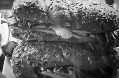 Lezzetli taze İtalyan panini & başlangıçları görüntüyü kapatın