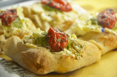 Lezzetli taze İtalyan panini & başlangıçları görüntüyü kapatın