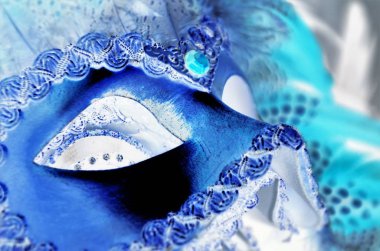 Venedik maskesi yakın çekim - karnaval kıyafeti