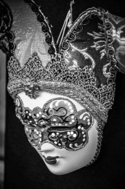 Venedik maskesi yakın çekim - karnaval kıyafeti