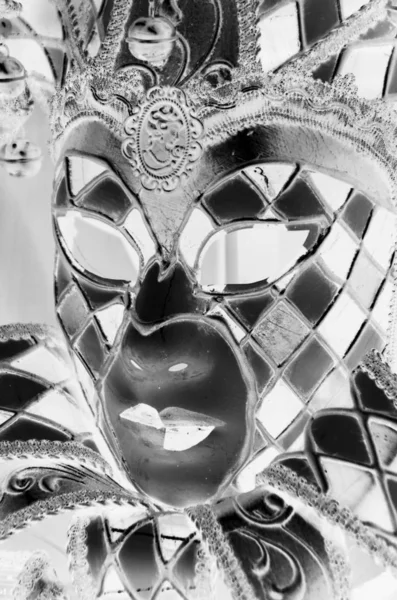 Wenecka Maska Bliska Widok Strój Karnawałowy — Zdjęcie stockowe