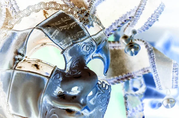 Venetian Mask Close View Αποκριάτικη Στολή — Φωτογραφία Αρχείου