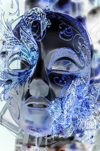 Máscara Veneciana Vista Cerca Traje Carnaval — Foto de Stock