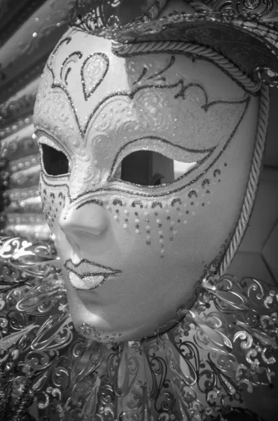 Venetian Mask Close View Αποκριάτικη Στολή — Φωτογραφία Αρχείου