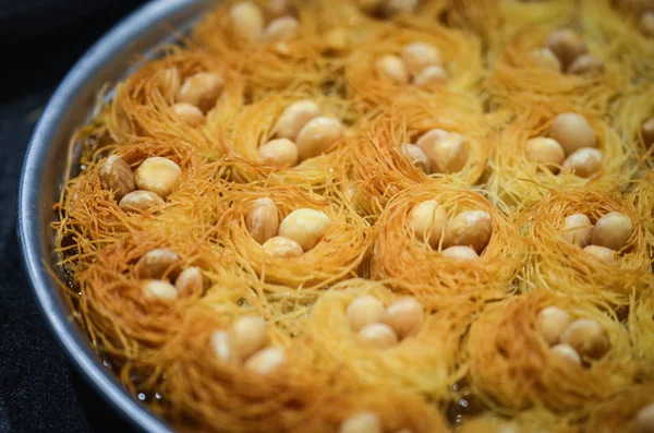 Leckeres Türkisches Baklava Gericht Nahsicht — Stockfoto