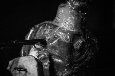 Tütsülenmiş domuz dizi ve bacağı - geleneksel czech yemeği