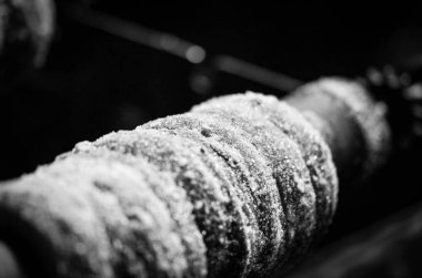 geleneksel czech spesiyaliteleri - czech lezzeti - fındıklı hamur silindiri, şeker ve tarçın