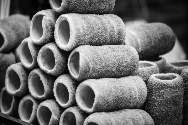 traditional czech specialities  - czech delight - dough roller with nuts, sugar & cinnamon