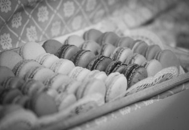 Fransız kurabiyesinin değişik aromalı karışımı.