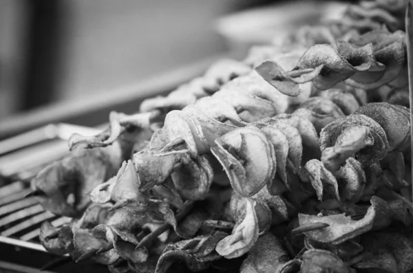 Spécialités Tchèque Pommes Terre Frites Roulées — Photo