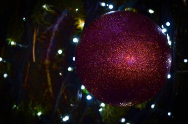 Prag 'daki yerel noel pazarında noel süslemeleri