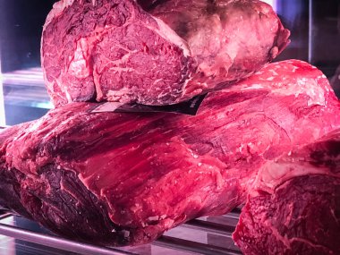 taptaze sığır eti yakın görüntüsü