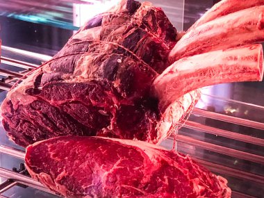 taptaze sığır eti yakın görüntüsü