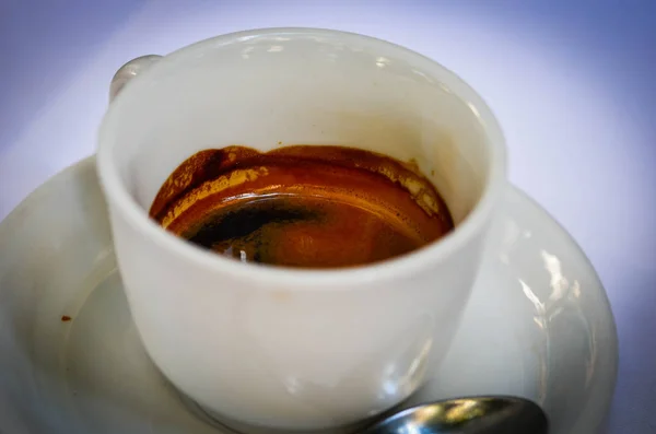 Köstlicher Italienischer Kaffee Aus Nächster Nähe — Stockfoto
