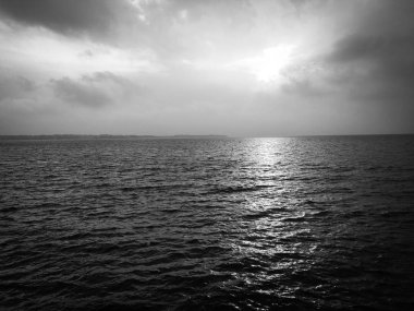 Sloven deniz kenarının panoramik görüntüsü