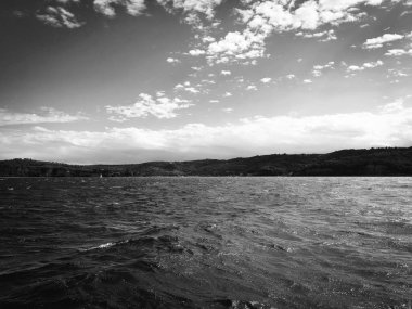 Sloven deniz kenarının panoramik görüntüsü