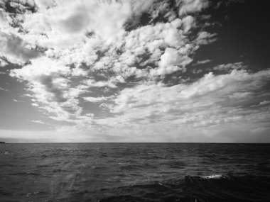 Sloven deniz kenarının panoramik görüntüsü