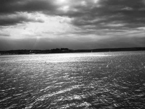 Vue Panoramique Sur Bord Mer Slovène — Photo