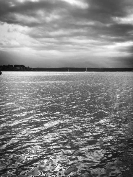 Vue Panoramique Sur Bord Mer Slovène — Photo