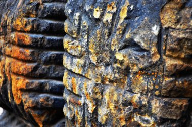 Antik taş duvar yakın görünüm