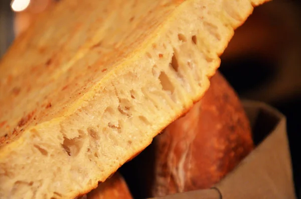 Вкусный Домашний Хлеб Крупным Планом — стоковое фото