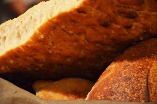 Вкусный Домашний Хлеб Крупным Планом — стоковое фото
