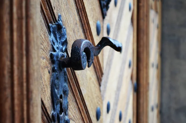 Стародавні Двері Закривають Погляд Історичні Вулиці Праги — стокове фото