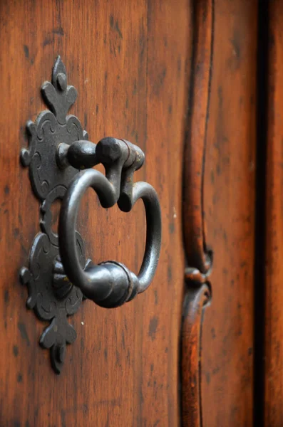 Ancients Doors Close View Historical Streets Prague — Stock Photo, Image