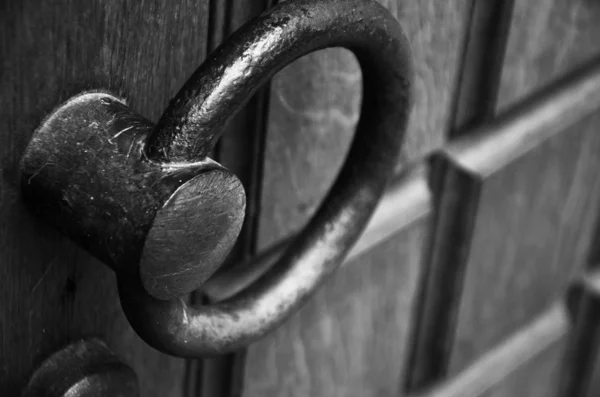 Ancients Doors Close View Historical Streets Prague — Stock Photo, Image