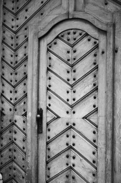 Portes Anciennes Vue Rapprochée Dans Les Rues Historiques Prague — Photo