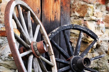 Eski tekerlek yakın görünümü