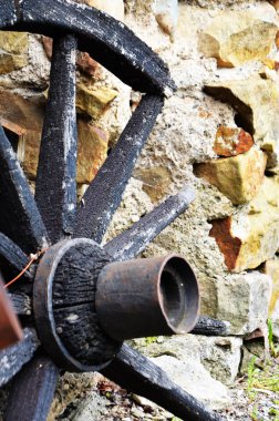 Eski tekerlek yakın görünümü