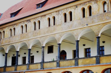 Prag sokaklarının manzarasını kapatın.