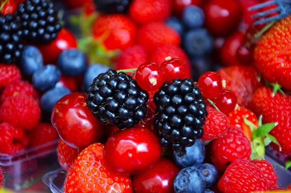 Frutas Frescas Bayas Vista Cerca — Foto de Stock