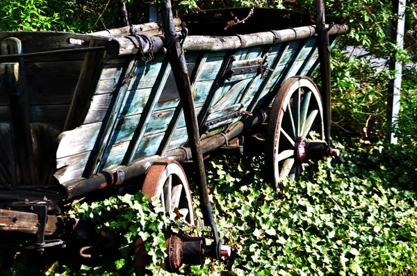 Stary Wagon Widok Bliska — Zdjęcie stockowe