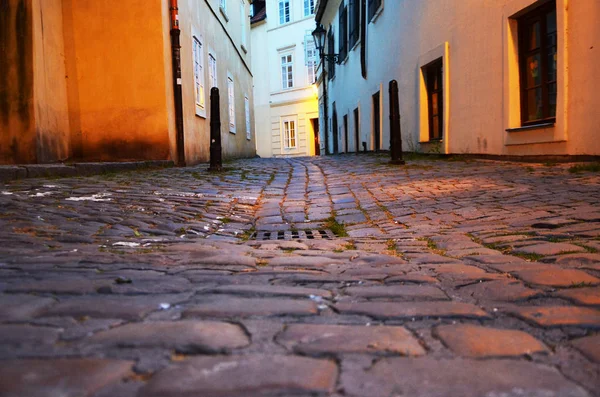 Közeli Kilátás Nyílik Prágai Utcákra — Stock Fotó