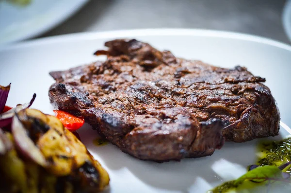 Savoureux Grillé Viande Légumes — Photo