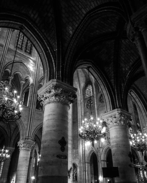 Église Parisienne Vue Rapprochée Notre Dame Paris — Photo