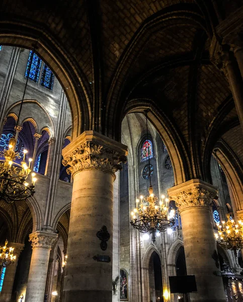 Église Parisienne Vue Rapprochée Notre Dame Paris — Photo