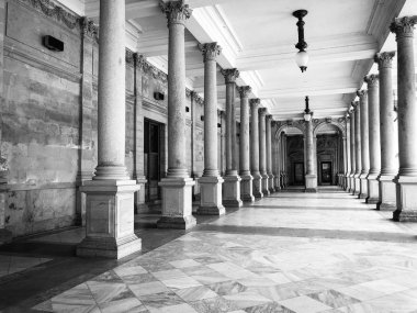 Czech şehri Karlovy Vary 'nin yakın görüntüsü