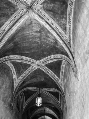 Czech şehrinin yakın görüntüsü Cesky Krumlov