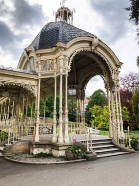 Czech şehri Karlovy Vary 'nin yakın görüntüsü