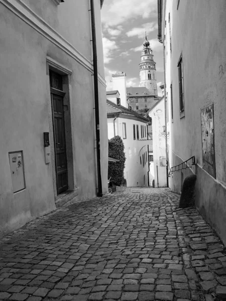 チェコの街チェスキー クルムロフの近景 — ストック写真