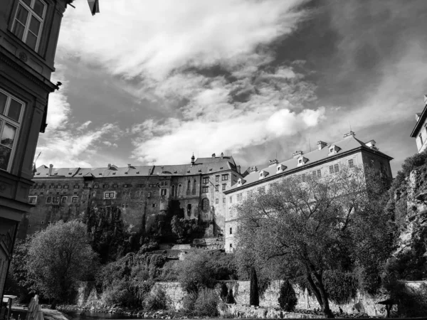 Czech Şehrinin Yakın Görüntüsü Cesky Krumlov — Stok fotoğraf