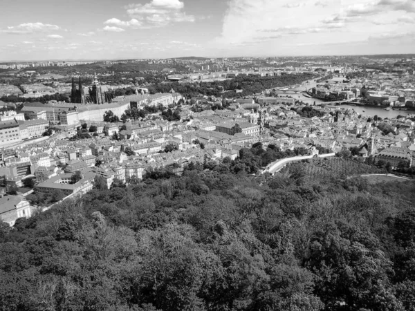 Pohled Zblízka Ulice Prahy — Stock fotografie