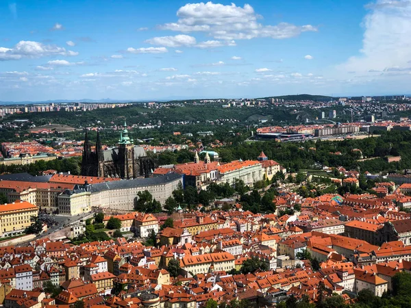 Panoramatický Pohled Pražské Město — Stock fotografie